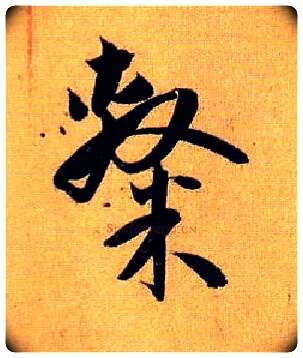 隶毛笔草书写法,摘自唐孙过庭书谱