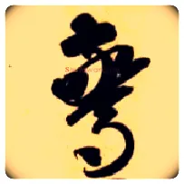 惊毛笔草书写法,摘自隋智永真草千字文