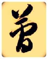 简毛笔草书写法,摘自隋智永真草千字文