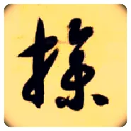操毛笔草书写法,摘自隋智永真草千字文