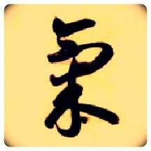 气毛笔草书写法,摘自隋智永真草千字文