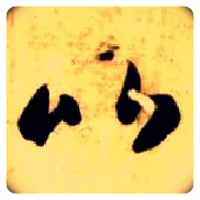 比毛笔草书写法,摘自隋智永真草千字文