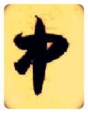 中毛笔草书写法,摘自隋智永真草千字文