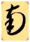 南毛笔草书写法,摘自隋智永真草千字文