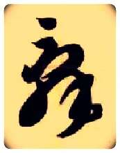 辞毛笔草书写法,摘自隋智永真草千字文