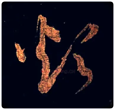 烦毛笔草书写法,摘自唐怀素大草千字文