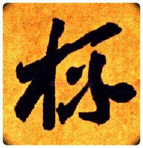 杯毛笔草书写法,摘自唐李怀琳草书嵇康与山巨源绝交书