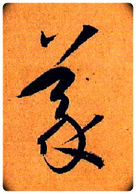 义毛笔草书写法,摘自唐孙过庭书谱