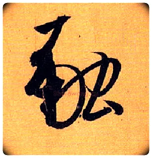 融毛笔草书写法,摘自唐孙过庭书谱